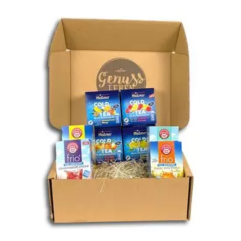 Коробка Genussleben со 128 пакетиками холодного чая.