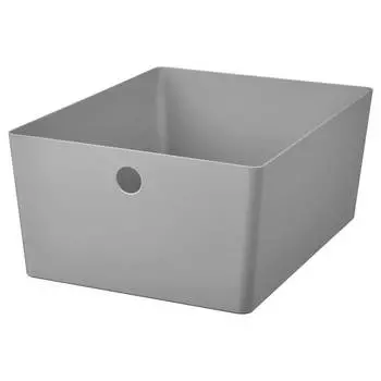 Коробка Ikea Kuggis 26x35x15 см, светло-серый