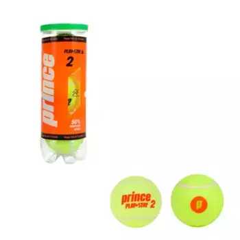 Коробка из 24 банок по 3 теннисных мяча PLAY & STAY STAGE 2 Prince, желтый
