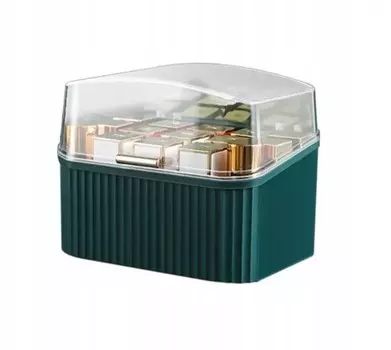 Коробка-органайзер для косметики Контейнер для помад и помад F27 Зеленый Korbi