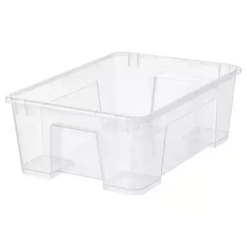 Коробка, прозрачная, 11 л SAMLA IKEA