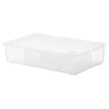 Коробка, прозрачная, 34х21 см, GLIS IKEA