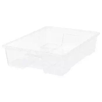 Коробка, прозрачная, 78x56x18 см/55 л SAMLA IKEA