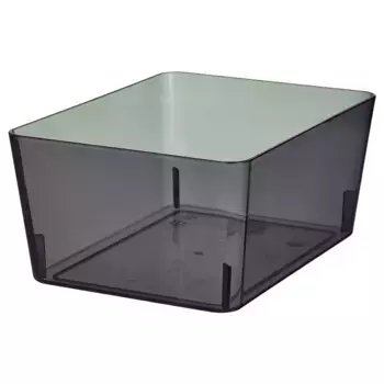 Коробка, прозрачная черная, 13х18х8 см, KUGGIS IKEA