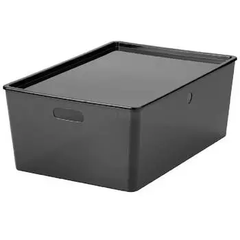 Коробка с крышкой Ikea Kuggis 37Х54Х21 см, черный