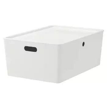 Коробка с крышкой Ikea Kuggis 37Х54Х21 см, белый