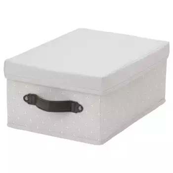 Коробка с крышкой, серая, 25х35х15 см, BLDDRARE IKEA