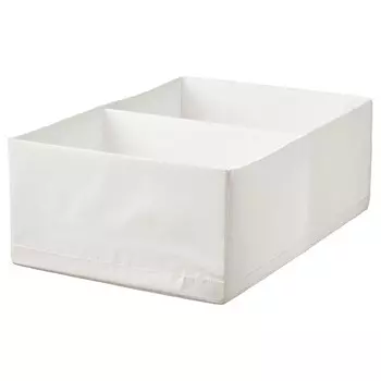 Коробка с отделениями, белая, 34х51х18 см, STUK IKEA