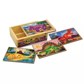 Коробочный набор пазлов «Мелисса и Дуг» с динозаврами Melissa & Doug, мультиколор