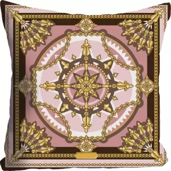 Королева декоративная подушка "Орнамент", чехол на подушку без наполнения, 1 шт Queence 40х40 см, цвет bunt + bedruckt