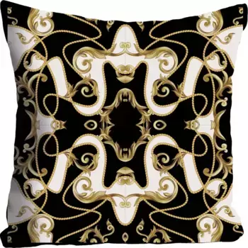 Королева декоративная подушка "Орнамент", чехол на подушку без наполнения, 1 шт Queence 40х40 см, цвет bunt + bedruckt