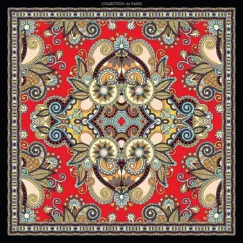 Королева декоративная подушка "Орнамент", чехол на подушку без наполнения, 1 шт Queence 40х40 см, цвет bunt + bedruckt