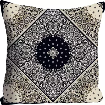 Королева декоративная подушка "Орнамент", чехол на подушку без наполнения, 1 шт Queence 40х40 см, цвет bunt + bedruckt