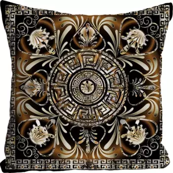 Королева декоративная подушка "Орнамент", чехол на подушку без наполнения, 1 шт Queence 40х40 см, цвет bunt + bedruckt