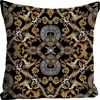 Королева декоративная подушка "Орнамент", чехол на подушку без наполнения, 1 шт Queence 40х40 см, цвет bunt + bedruckt