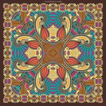 Королева декоративная подушка "Орнамент", чехол на подушку без наполнения, 1 шт Queence 40х40 см, цвет bunt + bedruckt