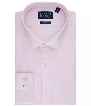 Королевская оксфордская классическая рубашка приталенного кроя с эластичным воротником Original Penguin, розовый