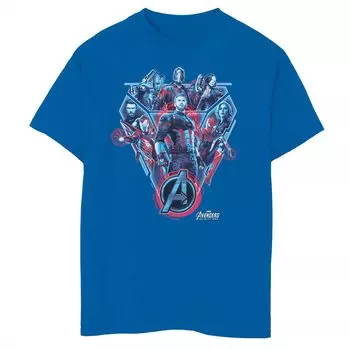 Королевская синяя футболка с рисунком Marvel Avengers 8–20 для мальчиков Licensed Character