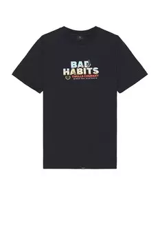 Королевские привычки мерч fit футболка Thrills, черный