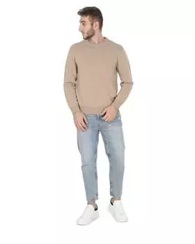 Корона Эдинбурга Pull col rond homme Cachemire Coe 009 Crown Of Edinburgh Cashmere, бежевый