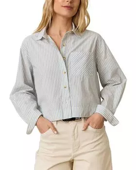 Короткая блузка Mia Marine Layer, серый