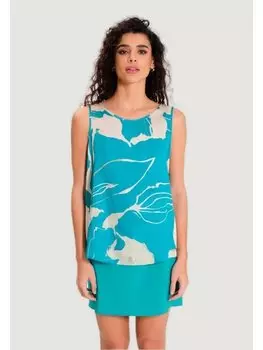 Короткая блузка Rinascimento, бирюзовый