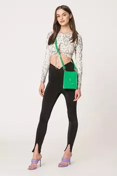 Короткая блузка с принтом Missguided, белый