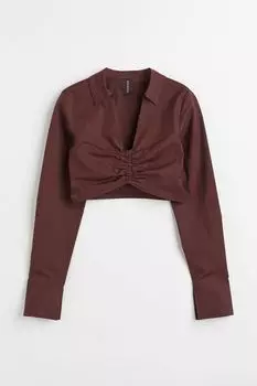 Короткая блузка с рюшами H&M