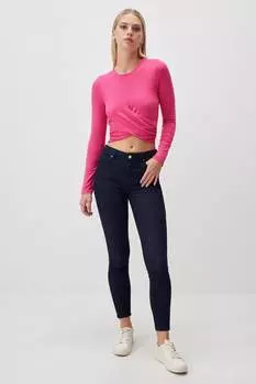 Короткая блузка с витой деталью Jimmy Key, розовый