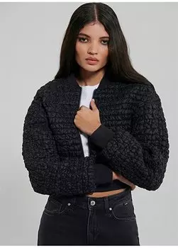 Короткая черная женская куртка M1110366-900-SHORT JACKET Mavi, черный