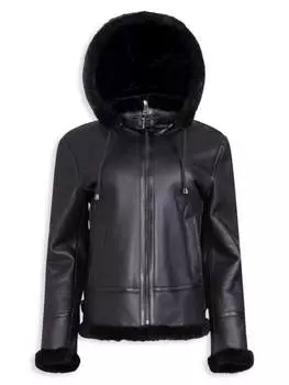 Короткая дубленка из коллекции made for generation WOLFIE FURS Tobacco