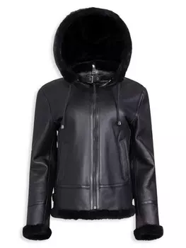 Короткая дубленка из коллекции made for generation WOLFIE FURS Vanilla