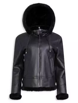 Короткая дубленка из коллекции made for generation WOLFIE FURS Scarlet