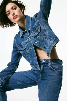 Короткая джинсовая куртка H&M