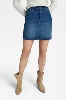 Короткая джинсовая юбка G-Star Raw, синий