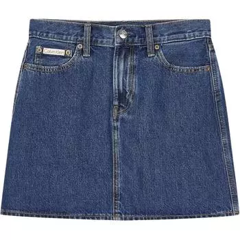 Короткая джинсовые юбка CALVIN KLEIN, женская, темно-синие