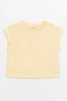 Короткая футболка без рисунка Lc Waikiki, желтый