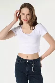 Короткая футболка Colin'S, белый