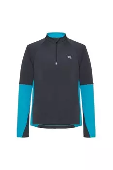 Короткая футболка для бега Dagli на молнии Tao, серый