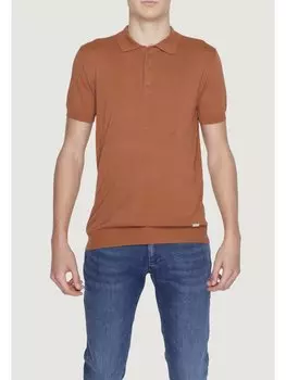 Короткая футболка Gianni Lupo, коричневый