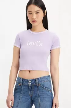Короткая футболка Levi'S, фиолетовый