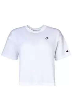 Короткая футболка с логотипом Champion, белый