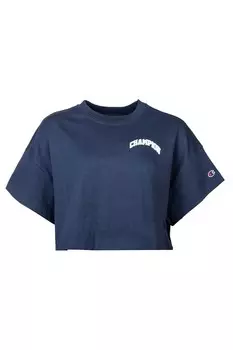 Короткая футболка с логотипом Champion, синий