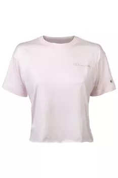 Короткая футболка с овальным вырезом Champion, розовый