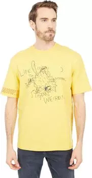 Короткая футболка с рисунком Puma X Michael Lau, цвет Super Lemon