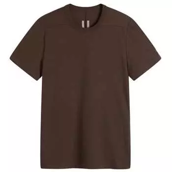Короткая футболка уровня Rick Owens, цвет dark dust