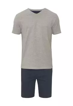 Короткая хлопковая пижама для мужчин Dunmore, цвет Marine