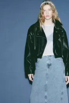 Короткая косуха H&M, черный