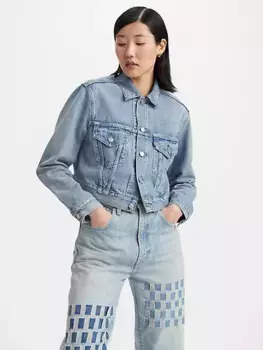 Короткая куртка дальнобойщика типа III «Сделано в Японии» Levi's, цвет Silver Moon - Medium Wash