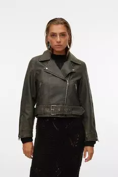 Короткая куртка из экокожи Vero Moda, черный